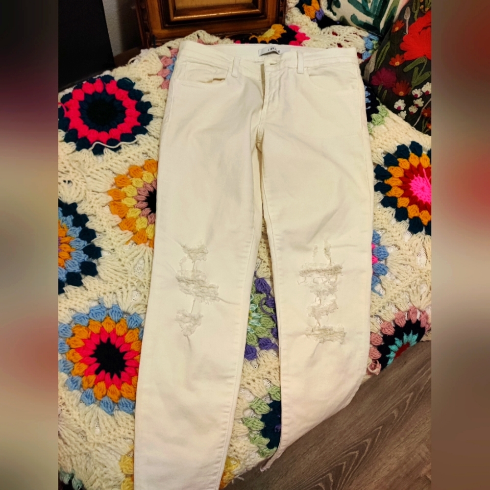 J Brand Low Rise Crop Jeans "Demented" Size 28